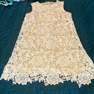 Elegant Cream Sheath Dress for Wedding Guests